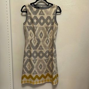 Lafayette 148 linen ikat dress